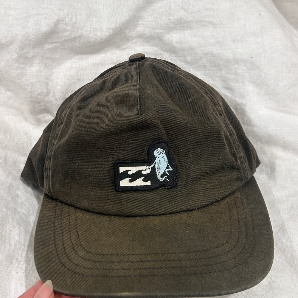 Billabong Brown Cap with Logo Patch